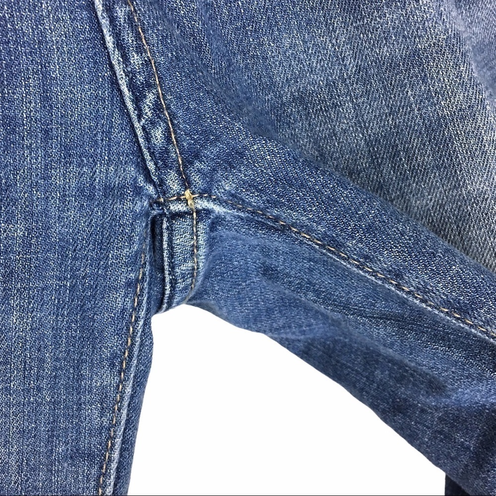 AMERICAN EAGLE Jeans Skinny Slim Low Rise Y2K Patchwork Boho Denim 4 Regular - Picture 10 of 12